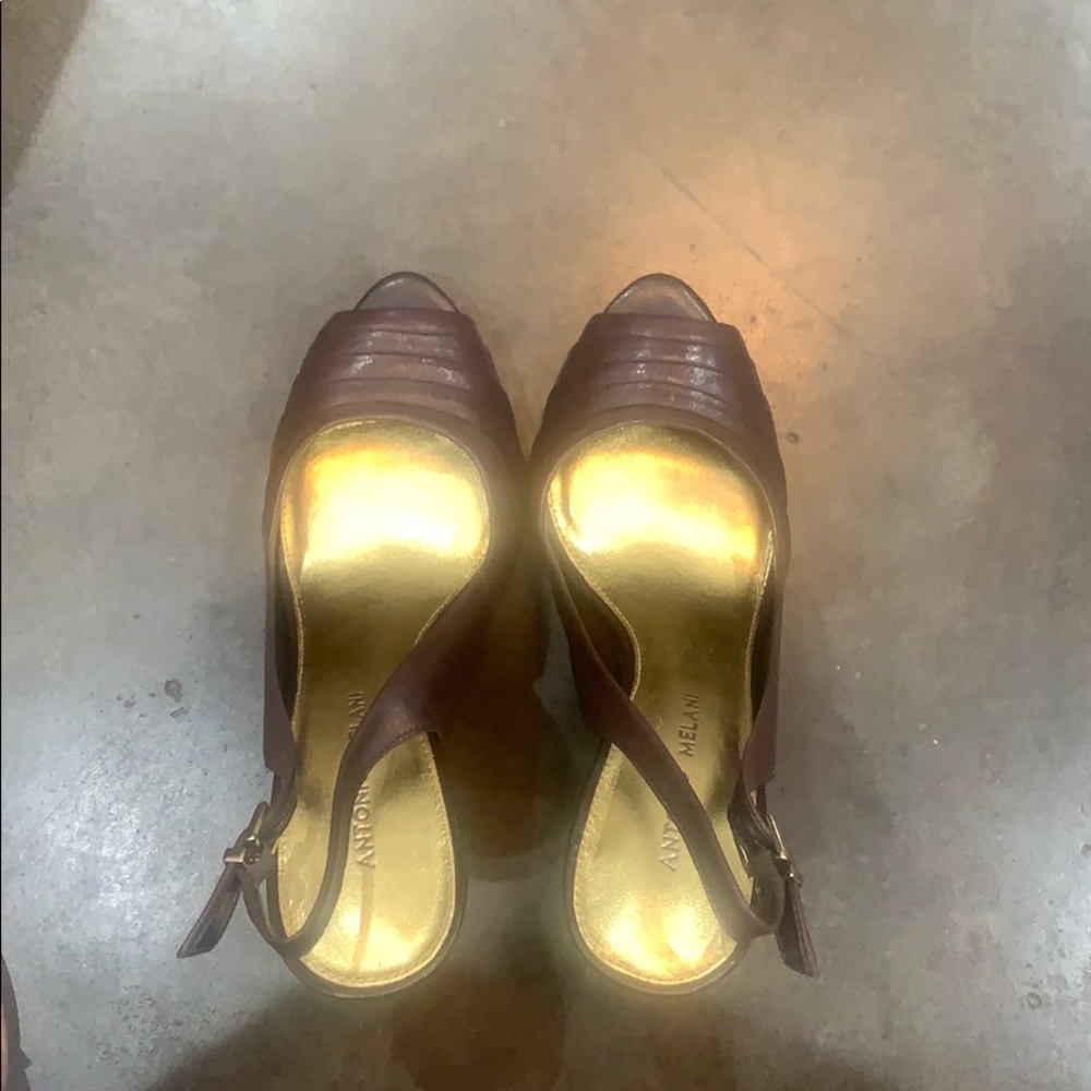Brown high heel